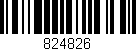 Código de barras (EAN, GTIN, SKU, ISBN): '824826'