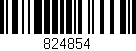 Código de barras (EAN, GTIN, SKU, ISBN): '824854'