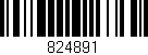 Código de barras (EAN, GTIN, SKU, ISBN): '824891'
