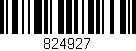 Código de barras (EAN, GTIN, SKU, ISBN): '824927'