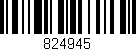 Código de barras (EAN, GTIN, SKU, ISBN): '824945'