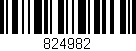 Código de barras (EAN, GTIN, SKU, ISBN): '824982'
