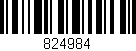 Código de barras (EAN, GTIN, SKU, ISBN): '824984'