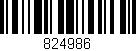Código de barras (EAN, GTIN, SKU, ISBN): '824986'