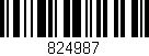 Código de barras (EAN, GTIN, SKU, ISBN): '824987'