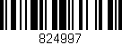 Código de barras (EAN, GTIN, SKU, ISBN): '824997'