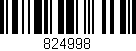 Código de barras (EAN, GTIN, SKU, ISBN): '824998'