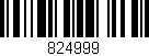 Código de barras (EAN, GTIN, SKU, ISBN): '824999'