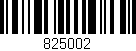 Código de barras (EAN, GTIN, SKU, ISBN): '825002'