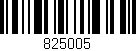 Código de barras (EAN, GTIN, SKU, ISBN): '825005'