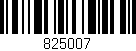 Código de barras (EAN, GTIN, SKU, ISBN): '825007'