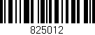 Código de barras (EAN, GTIN, SKU, ISBN): '825012'