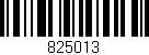 Código de barras (EAN, GTIN, SKU, ISBN): '825013'