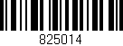 Código de barras (EAN, GTIN, SKU, ISBN): '825014'