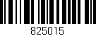 Código de barras (EAN, GTIN, SKU, ISBN): '825015'