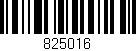 Código de barras (EAN, GTIN, SKU, ISBN): '825016'