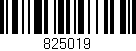 Código de barras (EAN, GTIN, SKU, ISBN): '825019'