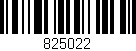 Código de barras (EAN, GTIN, SKU, ISBN): '825022'