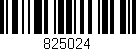Código de barras (EAN, GTIN, SKU, ISBN): '825024'