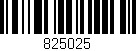 Código de barras (EAN, GTIN, SKU, ISBN): '825025'