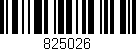 Código de barras (EAN, GTIN, SKU, ISBN): '825026'