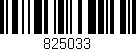Código de barras (EAN, GTIN, SKU, ISBN): '825033'