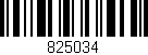Código de barras (EAN, GTIN, SKU, ISBN): '825034'