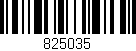 Código de barras (EAN, GTIN, SKU, ISBN): '825035'