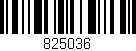Código de barras (EAN, GTIN, SKU, ISBN): '825036'