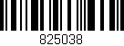 Código de barras (EAN, GTIN, SKU, ISBN): '825038'