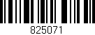 Código de barras (EAN, GTIN, SKU, ISBN): '825071'