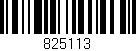 Código de barras (EAN, GTIN, SKU, ISBN): '825113'
