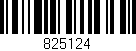 Código de barras (EAN, GTIN, SKU, ISBN): '825124'