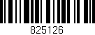 Código de barras (EAN, GTIN, SKU, ISBN): '825126'