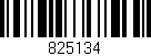 Código de barras (EAN, GTIN, SKU, ISBN): '825134'