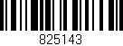 Código de barras (EAN, GTIN, SKU, ISBN): '825143'