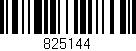 Código de barras (EAN, GTIN, SKU, ISBN): '825144'
