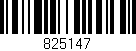 Código de barras (EAN, GTIN, SKU, ISBN): '825147'