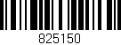 Código de barras (EAN, GTIN, SKU, ISBN): '825150'