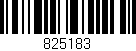 Código de barras (EAN, GTIN, SKU, ISBN): '825183'
