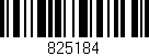 Código de barras (EAN, GTIN, SKU, ISBN): '825184'