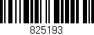 Código de barras (EAN, GTIN, SKU, ISBN): '825193'