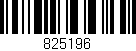 Código de barras (EAN, GTIN, SKU, ISBN): '825196'