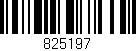 Código de barras (EAN, GTIN, SKU, ISBN): '825197'