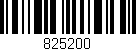 Código de barras (EAN, GTIN, SKU, ISBN): '825200'