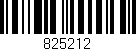 Código de barras (EAN, GTIN, SKU, ISBN): '825212'
