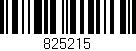 Código de barras (EAN, GTIN, SKU, ISBN): '825215'