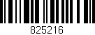 Código de barras (EAN, GTIN, SKU, ISBN): '825216'