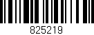 Código de barras (EAN, GTIN, SKU, ISBN): '825219'
