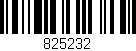 Código de barras (EAN, GTIN, SKU, ISBN): '825232'